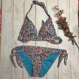 Victoria's Secret Confetti Print Bikini Set